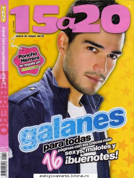 aici postam poze cu alfonso in revosta 15 a 20! :) alfonso in revista 15 a 20