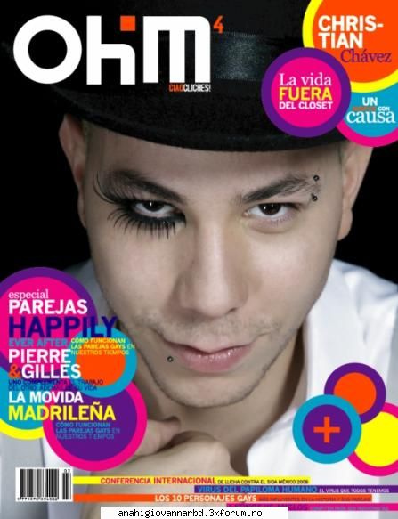 aici postam poze cu cristian in revista ohm!o revista pentru gay! cristian in revista ohm
